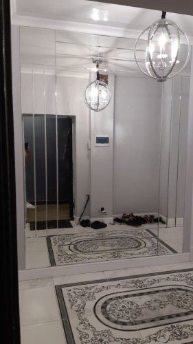 Зеркало серебро 4мм с алмазной гравировкой